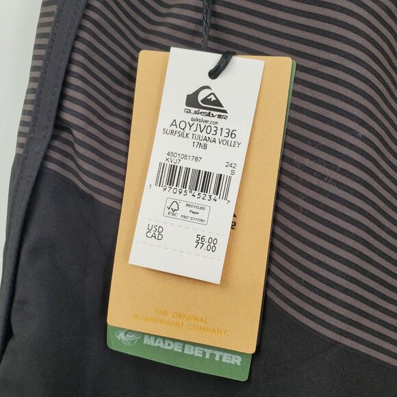 Quiksilver Surfsilk Tijuana 17 Nb Volley Swim Shorts Trunks Men Size Small NWT - Picture 5 of 15